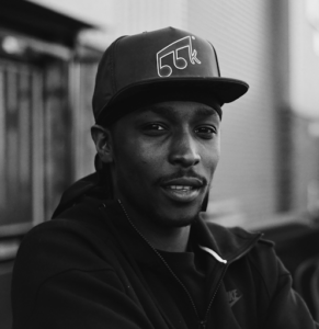 JME live at Shoreditch Boxpark giving free performance and pop-up shop